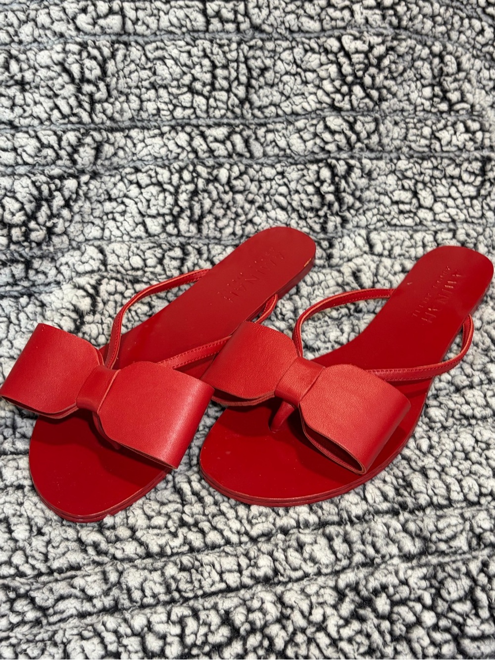 Women's Red Bow Slingback Sandals